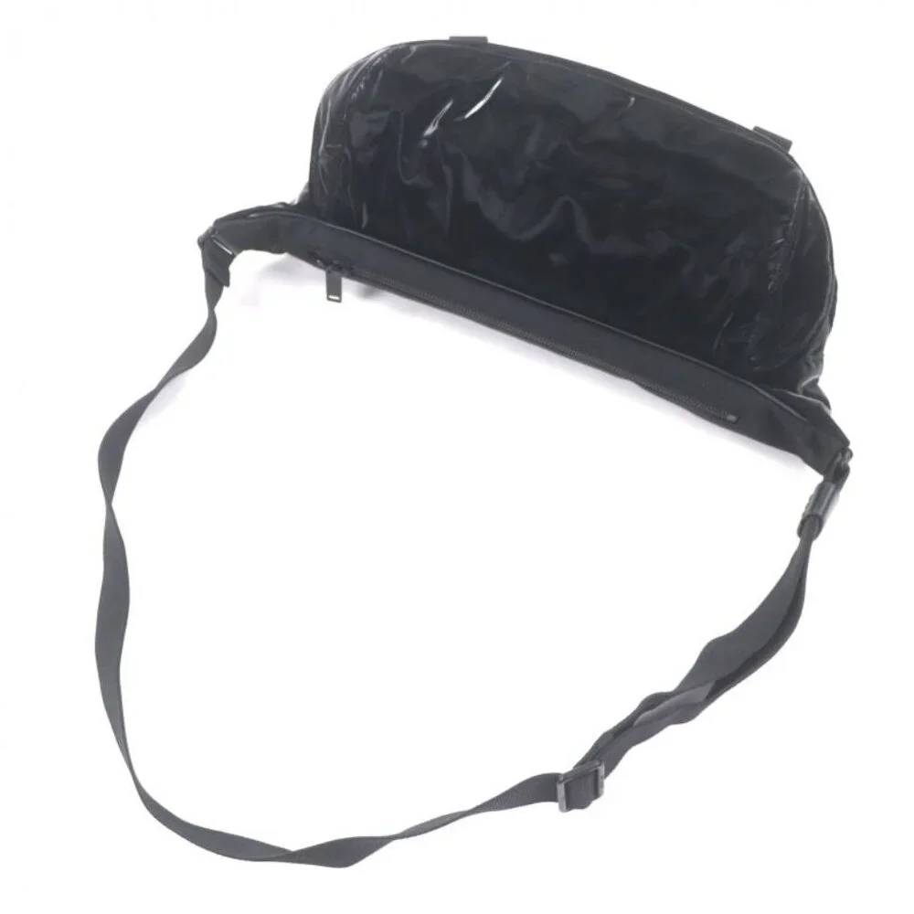 Saint Laurent Paris Nylon Embroidery Belt Bag Black